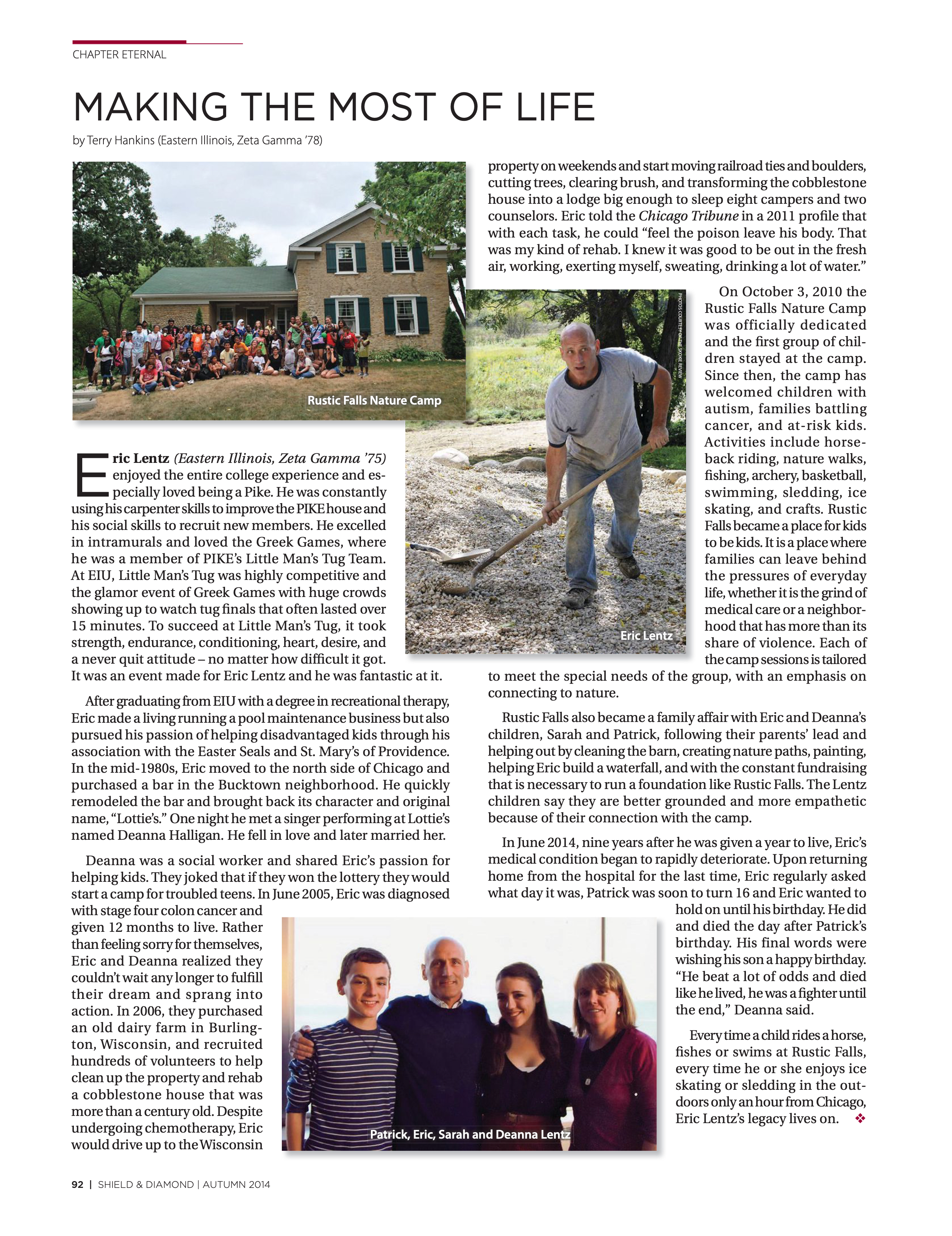 Chapter Eternal, Autumn 2014